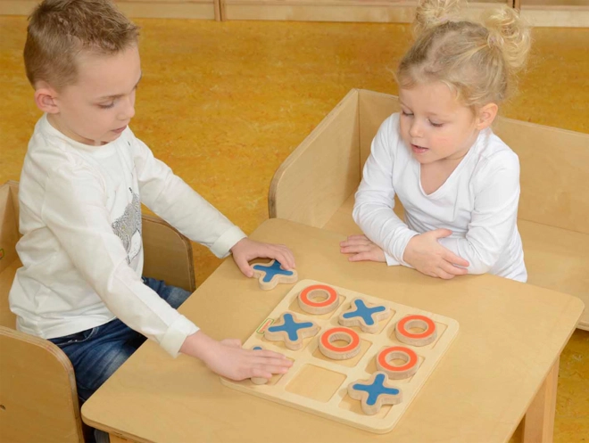 Gioco del Tris in Legno per Bambini