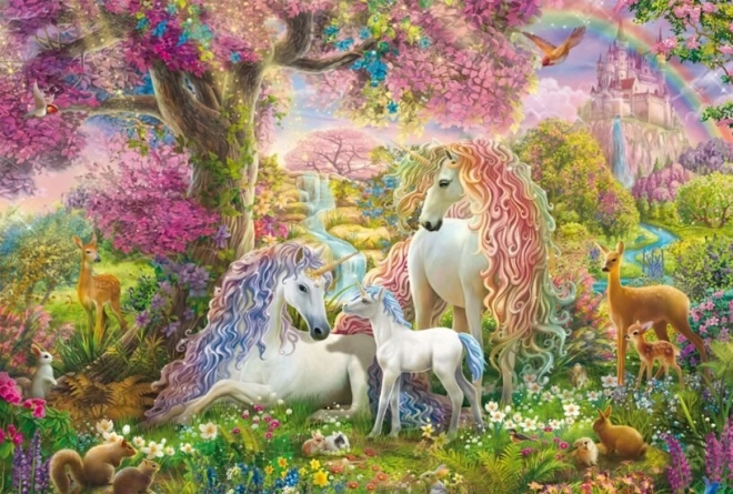 Puzzle Fiori e Unicorni 150 Pezzi