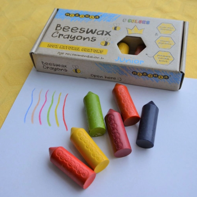 Pastelli a cera ecologici Junior 6 pz