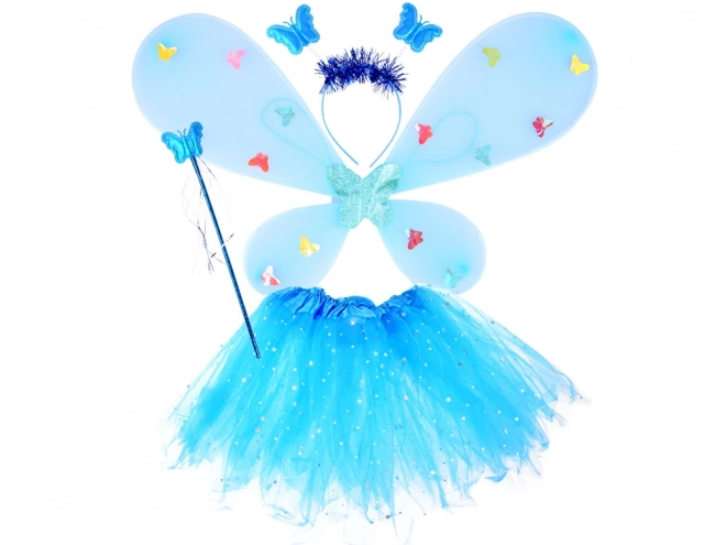 Costume luminoso per piccola fata blu