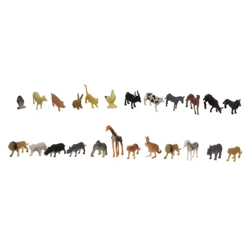 Set di figurine animali - Animali selvatici, domestici e safari