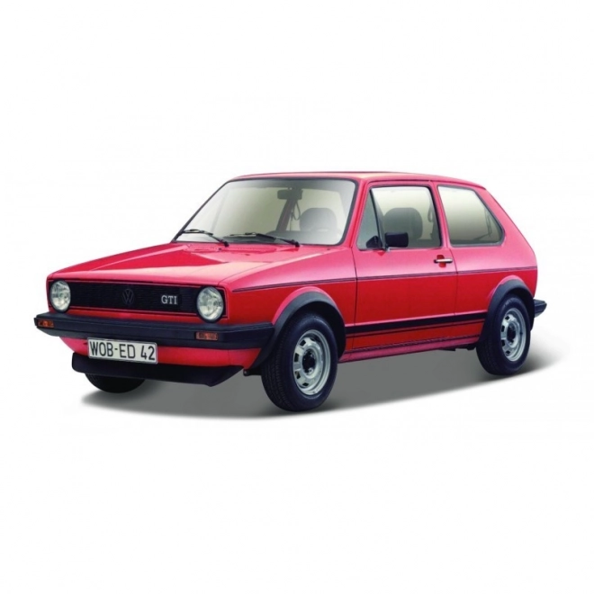 Volkswagen Golf MK1 GTI Rosso in scala 1:24