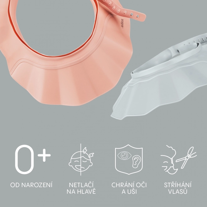 Visiera da bagno in silicone, rosa