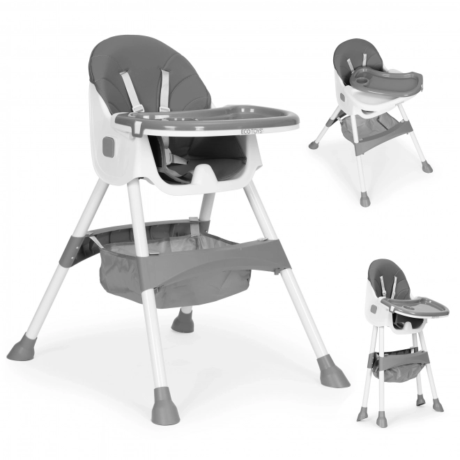 Sedia Pappa per Bambini con Vassoio e Cestino ECOTOYS