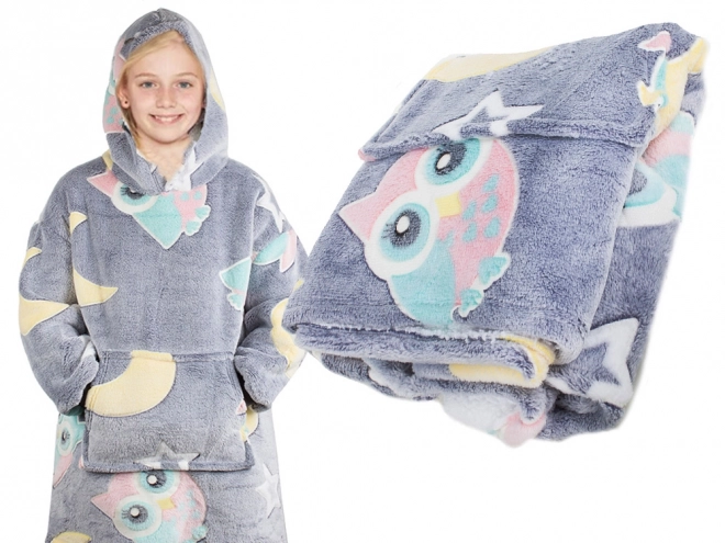 Felpa calda per bambini con coperta luminosa