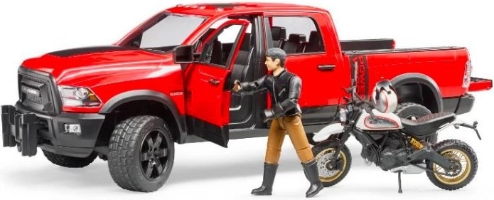 Pick‑up Ram realistico con porte apribili