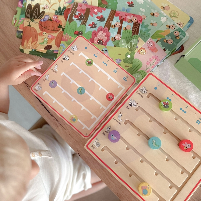 Tooky Toy gioco in legno Imparare a contare gli animali