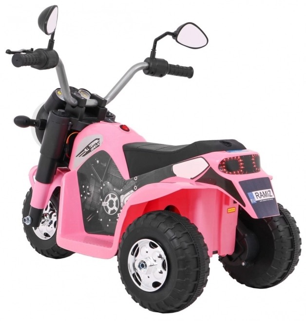 Motoretta per bambini con batteria suoni LED rosa