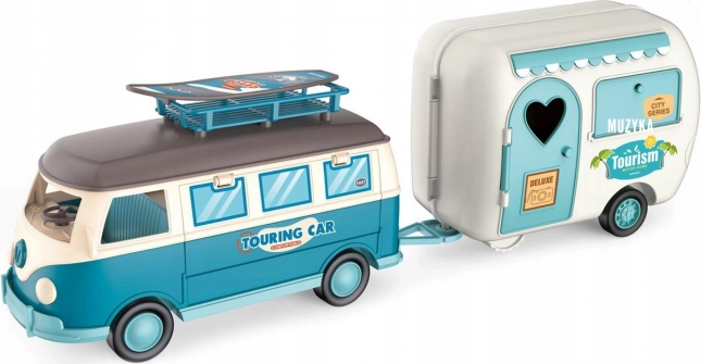 Woopie Karavan XL pro panenky Set da campeggio con rimorchio