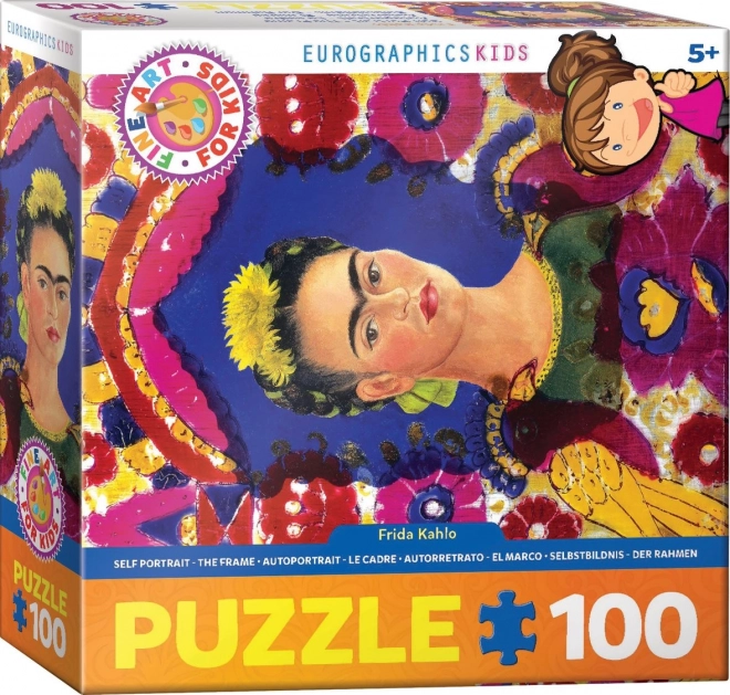 Puzzle autoritratto Frida Kahlo 100 pezzi