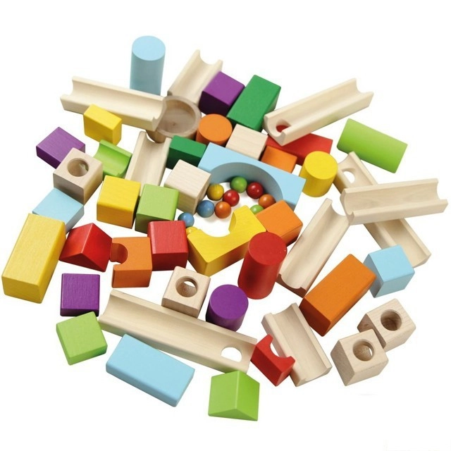 Set di costruzione con blocchi colorati