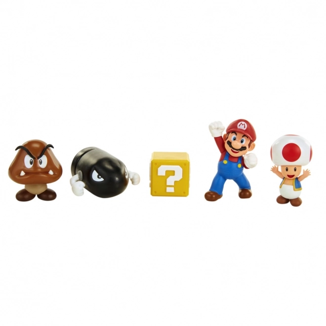 Set 5 Personaggi Super Mario Diorama 6 cm