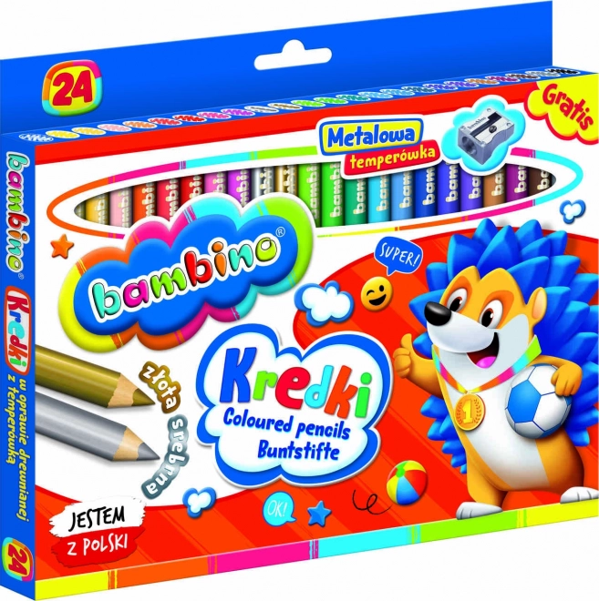 Krediti colorati BAMBINO 24 colori con temperino