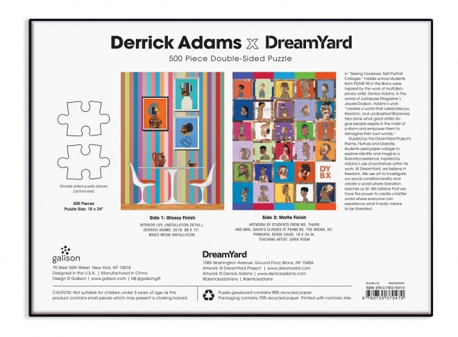 Puzzle doppio Derrick Adams x Dreamyard 500 pezzi