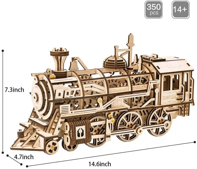 Puzzle 3D in Legno Locomotiva ROBOTIME Rokr 350 Pezzi