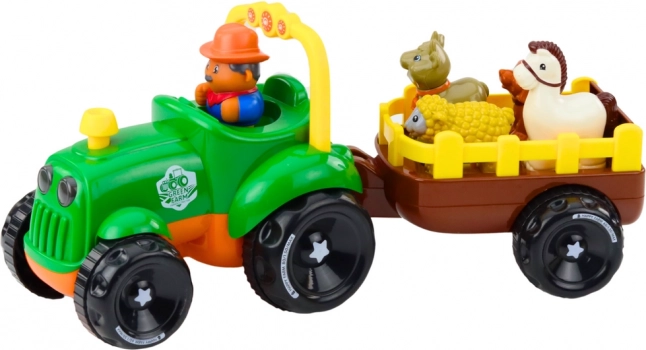 Trattore interattivo con animali
