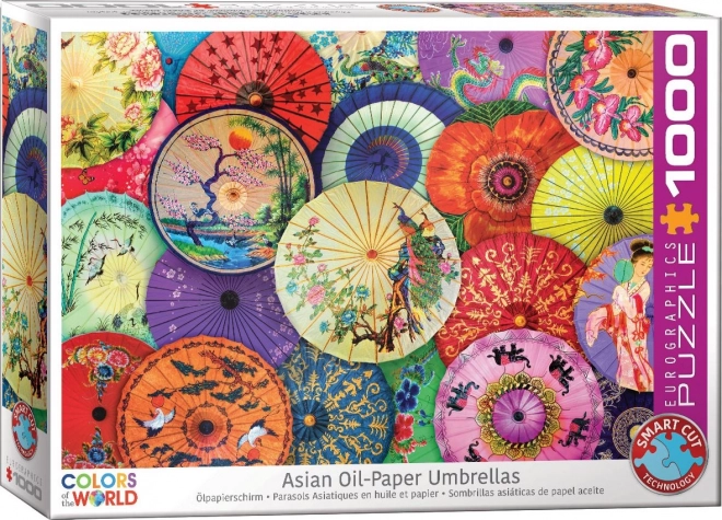 Puzzle Ombrelli Asiatici 1000 Pezzi