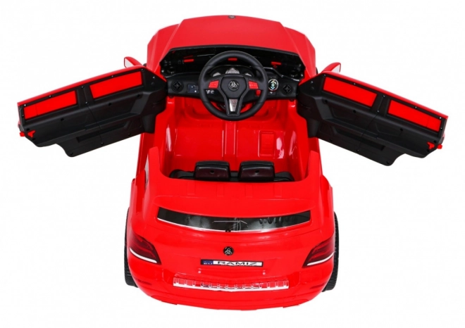 Auto per bambini City Rider Rosso con telecomando e LED