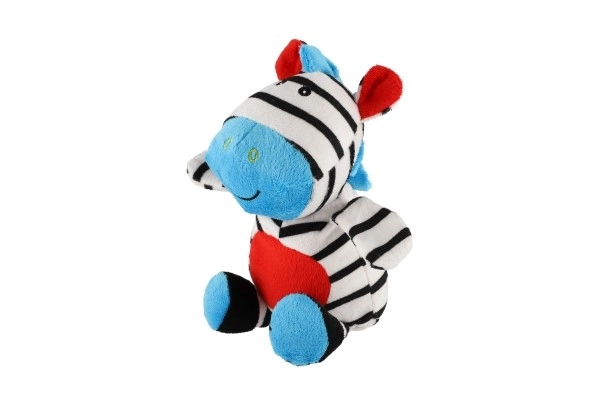 Zebra sonaglio in peluche 24 cm