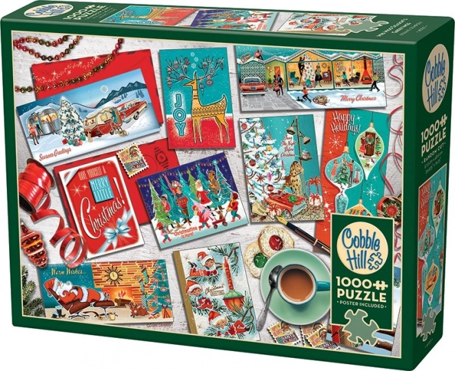 Puzzle Auguri di Natale COBBLE HILL 1000 Pezzi