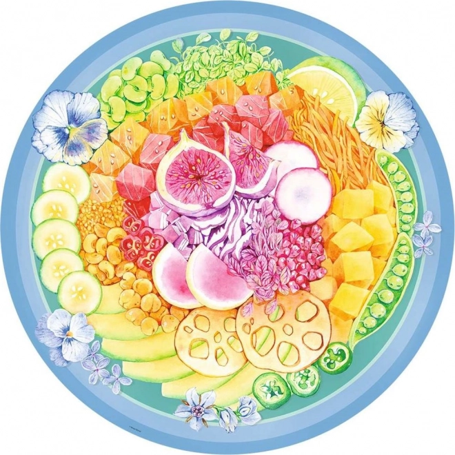 Puzzle 500 pezzi - Tavolozza di colori Poke Bowl