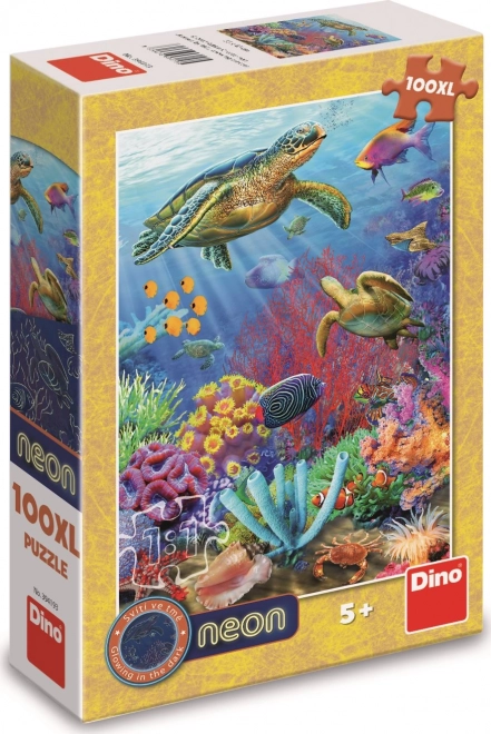 Puzzle luminose Dino mondo sottomarino XL 100 pezzi