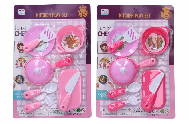 Set stoviglie rosa per bambini