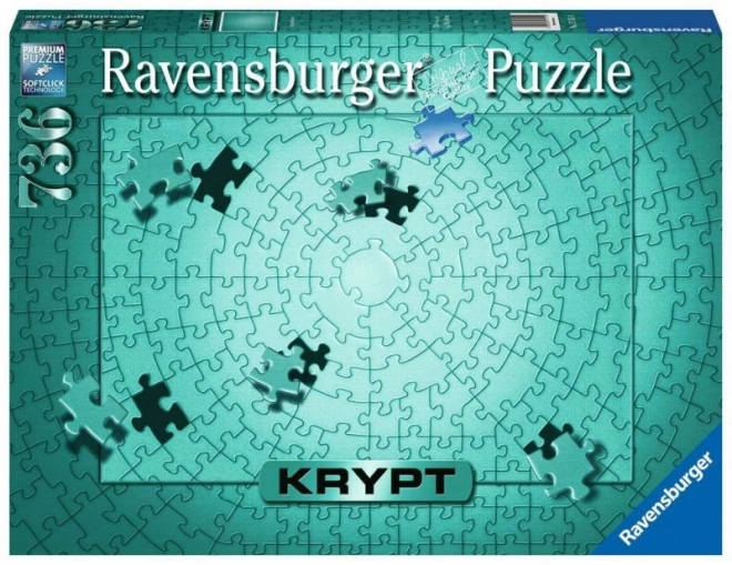 Puzzle Ravensburger Krypt Metallic Menta 736 pezzi