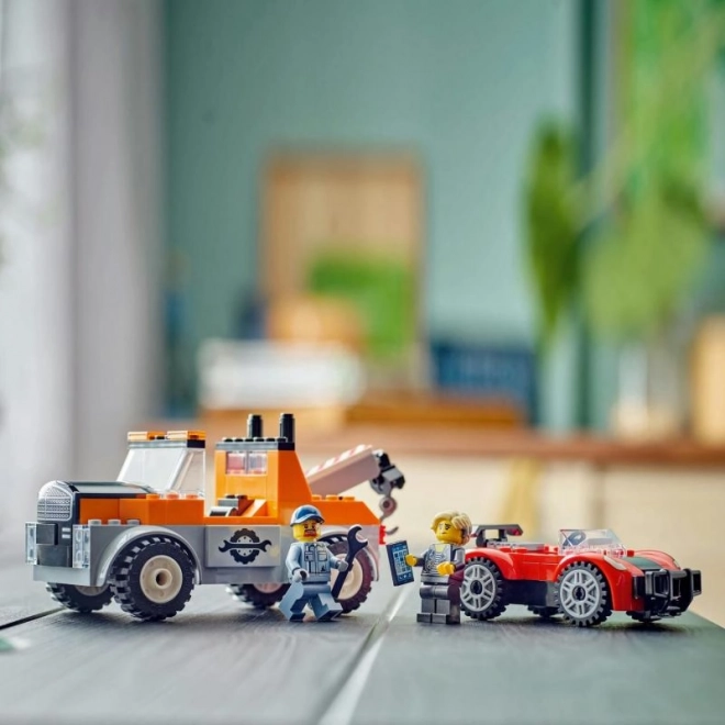 Camioncino di recupero e riparazione auto sportiva LEGO City