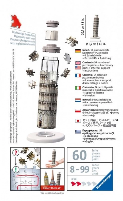 Puzzle 3D Mini Costruzioni - Torre Pendente di Pisa