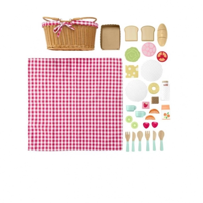 Cestino da picnic con leccornie di legno Fisher-Price