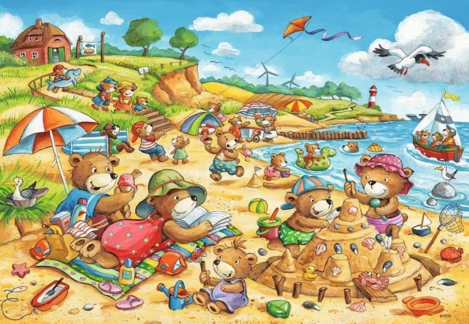 Puzzle Vacanze al Mare Ravensburger 2x24 Pezzi