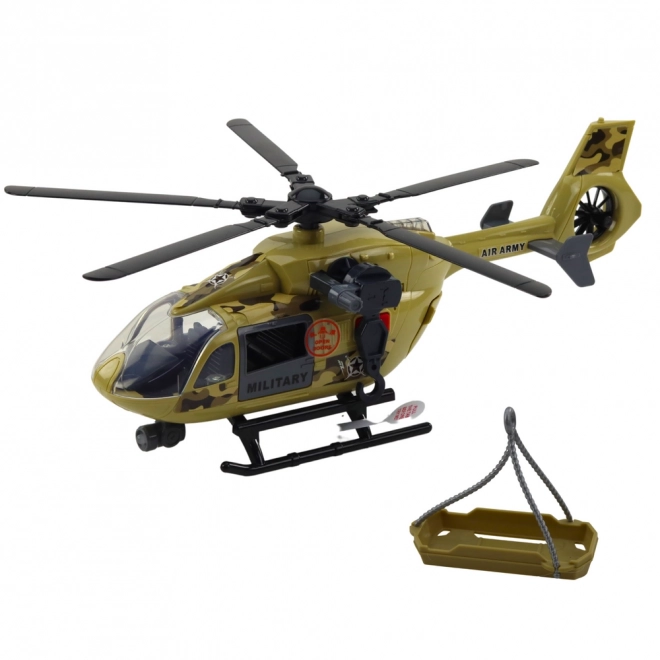 Elicottero militare con luci e suoni
