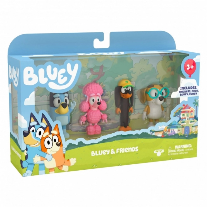 Set di 4 Personaggi Amici di Bluey