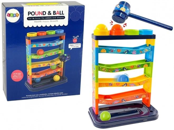 Scivolo educativo per palline a sonaglio