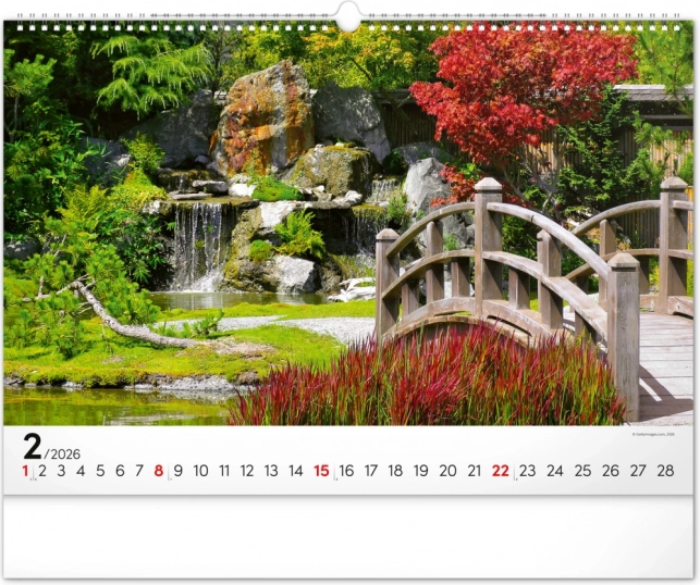 Calendario da parete Giardini 2026