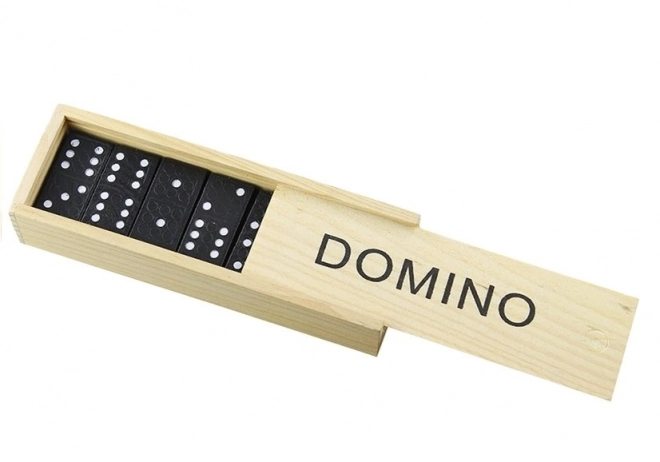 Gioco Domino in Scatola di Legno 28 Pezzi