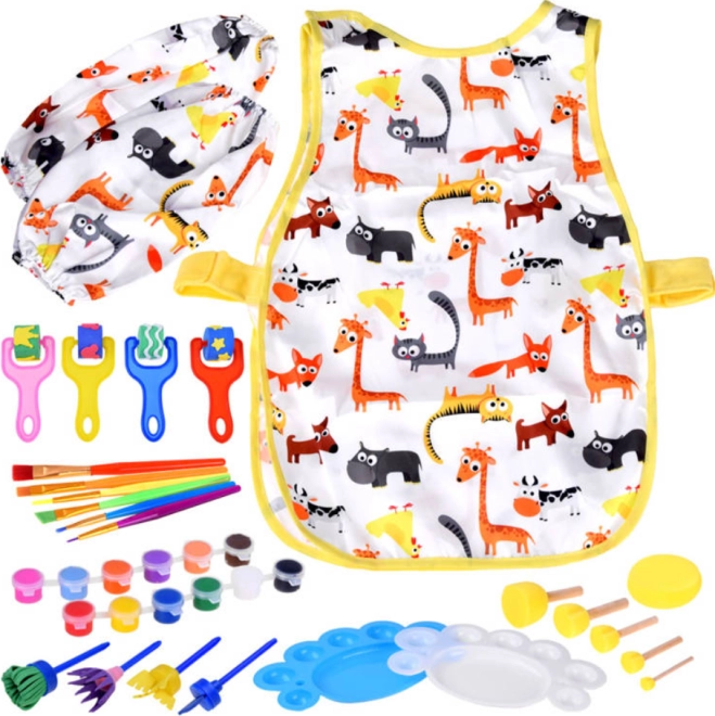 Grembiule colorato con stampa animale