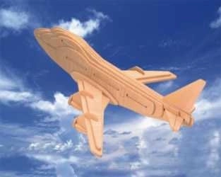 Puzzle 3D in legno Aereo Boeing