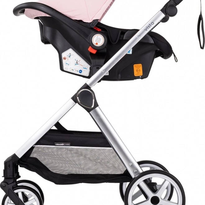 Passeggino Chipolino Vista 2v1 Rosa Marshmallow