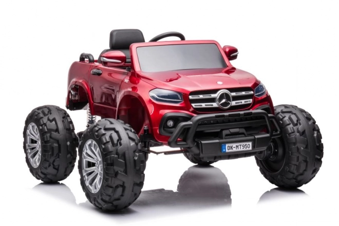 Auto a Batteria per Bambini Mercedes 4x4 Rosso Metallizzato