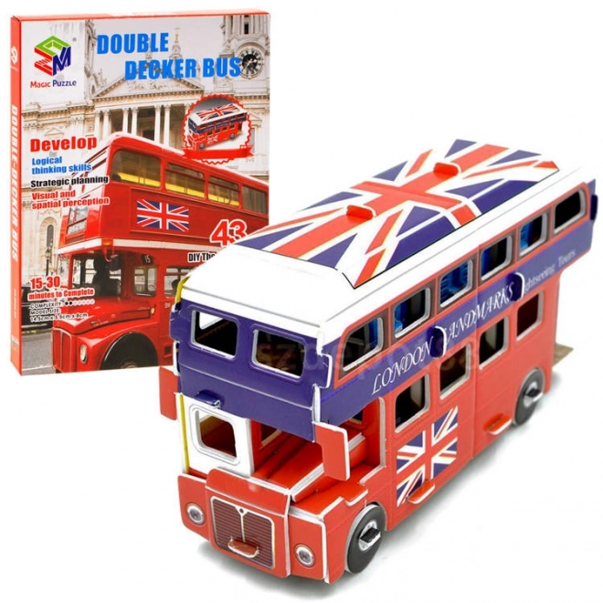 Puzzle 3D Autobus a Doppio Piano