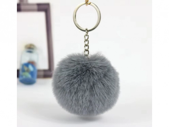 Pendente peloso per borsa e portachiavi