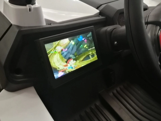 Buggy SuperStar pro bambini Blu + MP4 + trazione 4x4 + telecomando + bagagliaio + LED + serratura porte