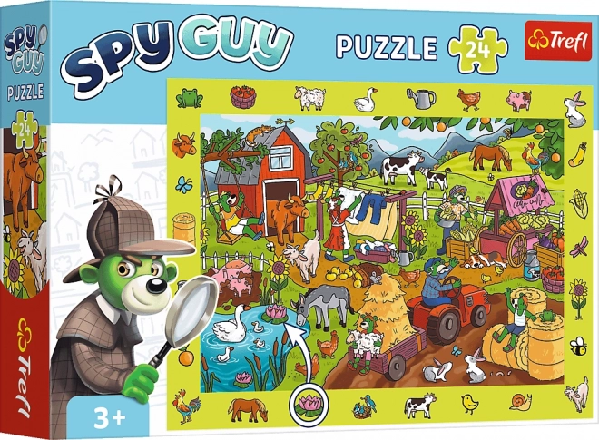 Puzzle Osservativi Spy Guy Fattoria 24 Pezzi