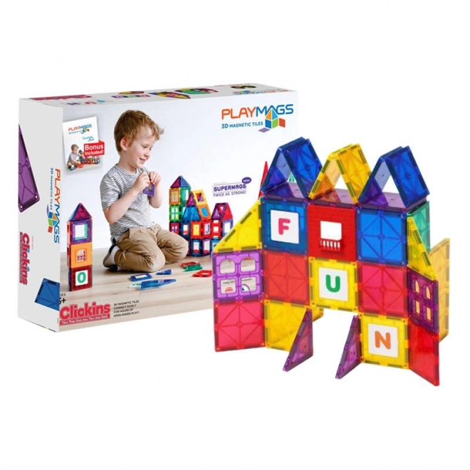 Blocchi magnetici 3D Playmags 60 pezzi