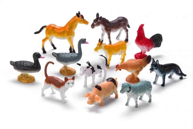 Animali della fattoria - Set di 12 figurine