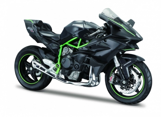 Motocicletta con cavalletto Kawasaki Ninja H2 R scala 1:12