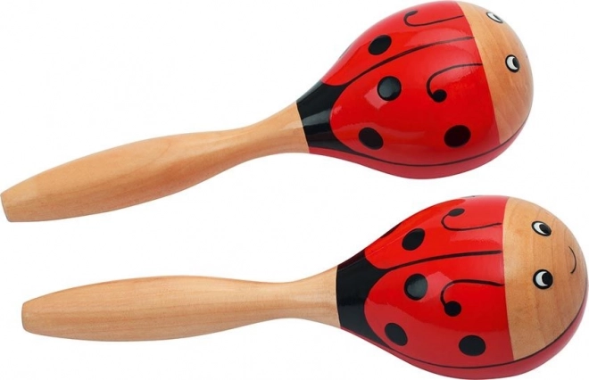 Maracas in legno Coccinelle Goki