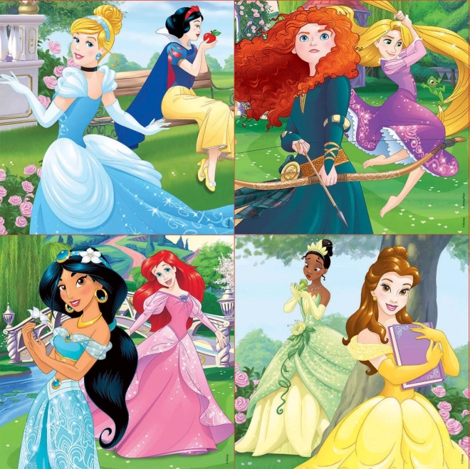 Puzzle Principesse Disney 4-in-1